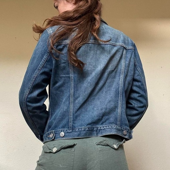 Banana republic faded button up denim jacket - Picture 5 of 8